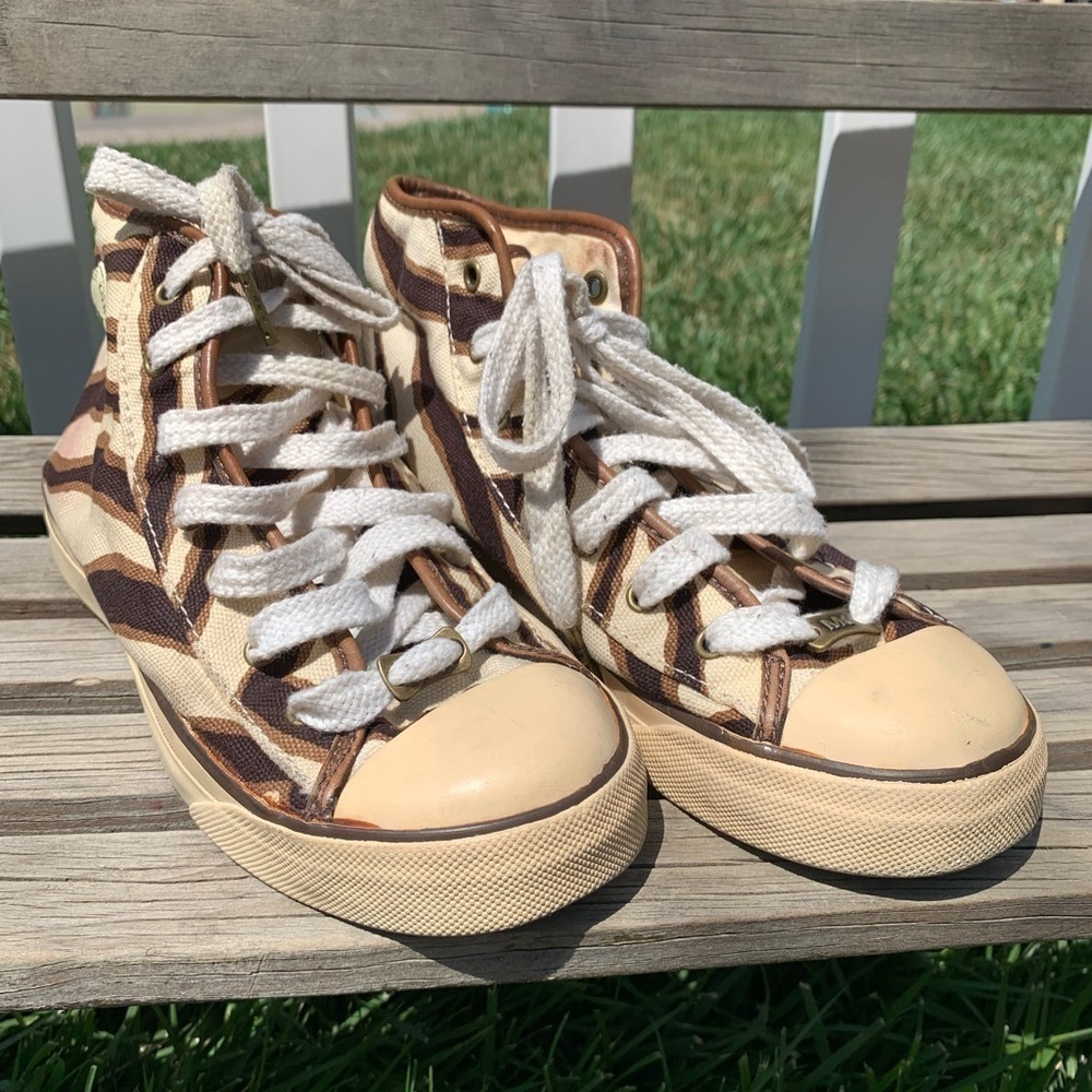Michael kors animal print high top‎ sneakers